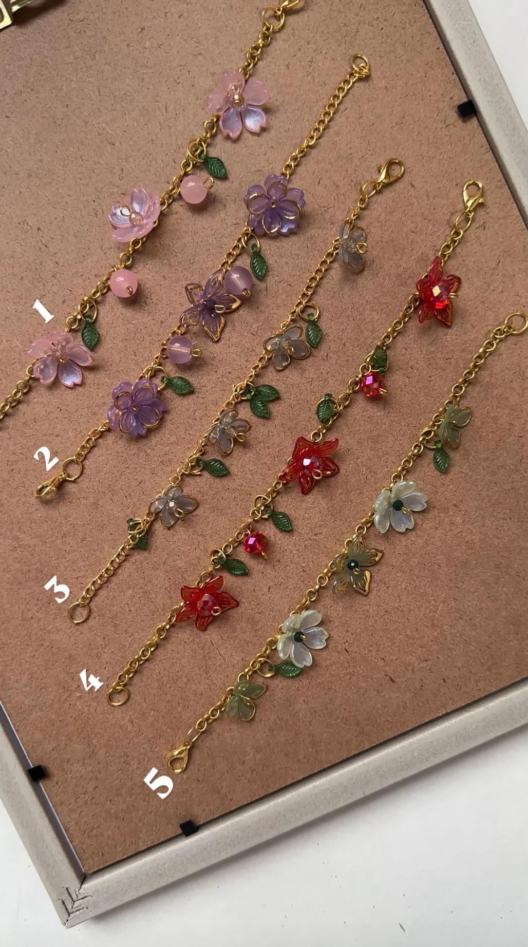 Flower chain bracelet ✨