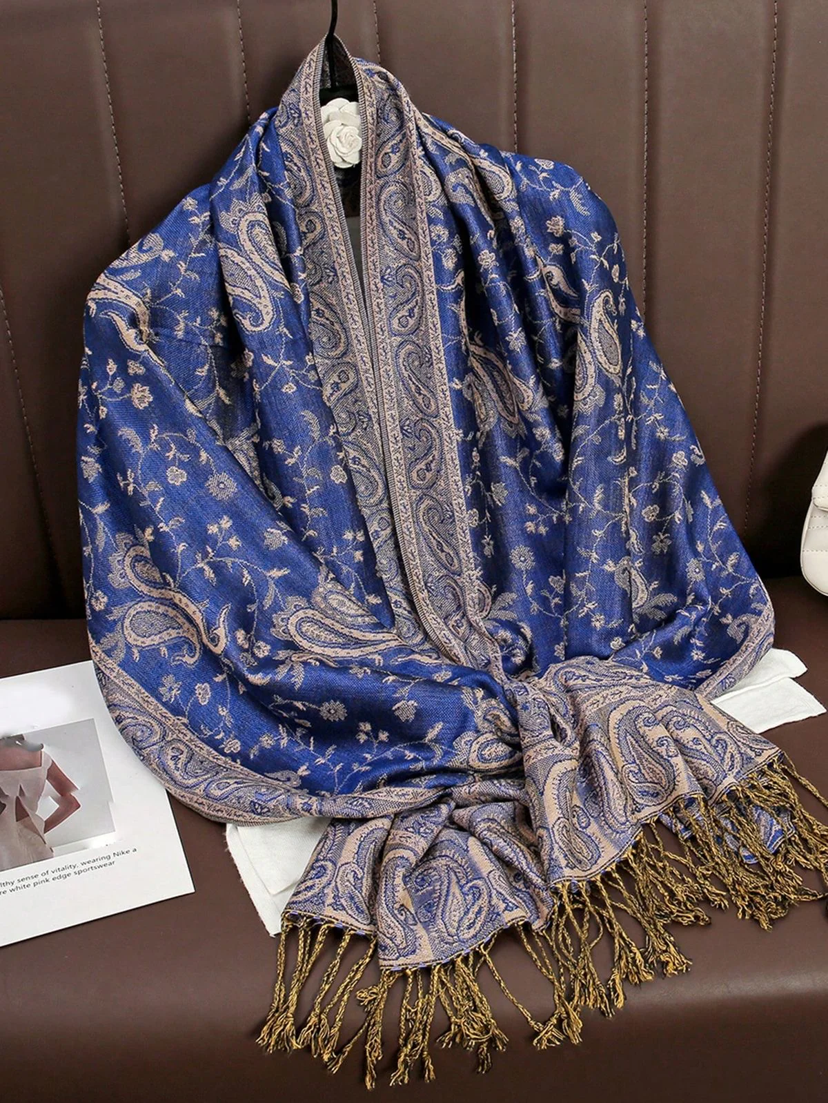 Luxury pashmina shawl - Image 3