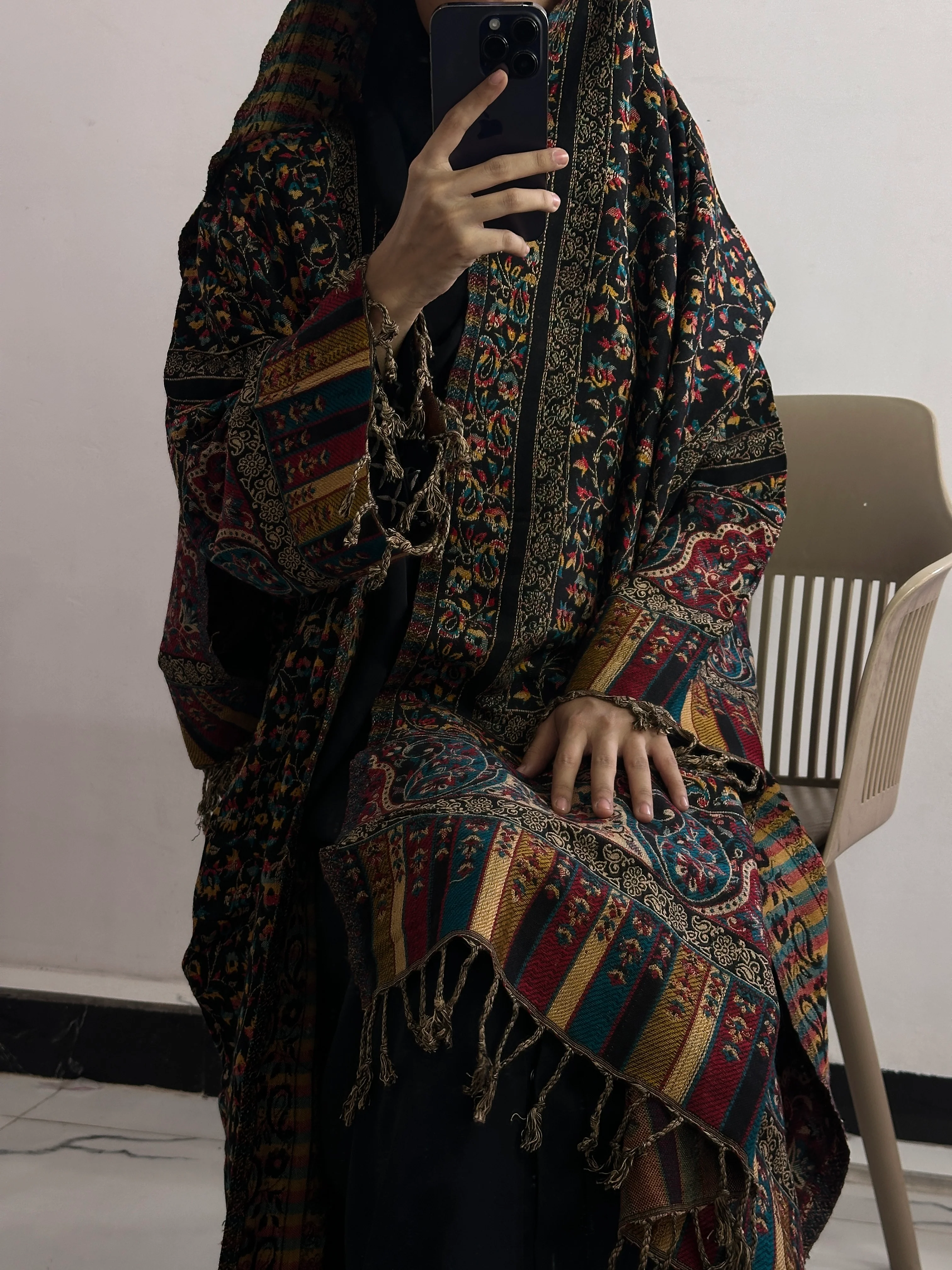 Pashmina Abaya With Shawl - Image 3