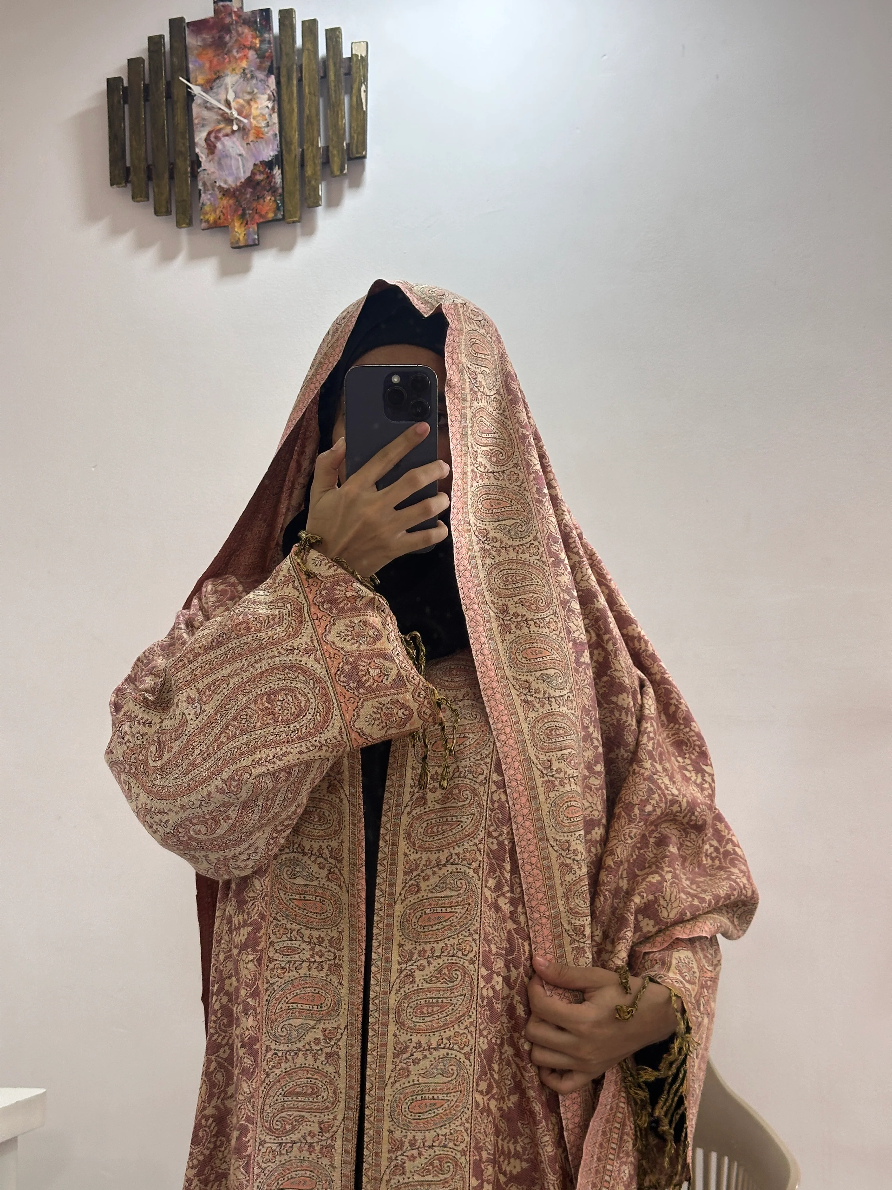 Pashmina Abaya With Shawl - Image 3