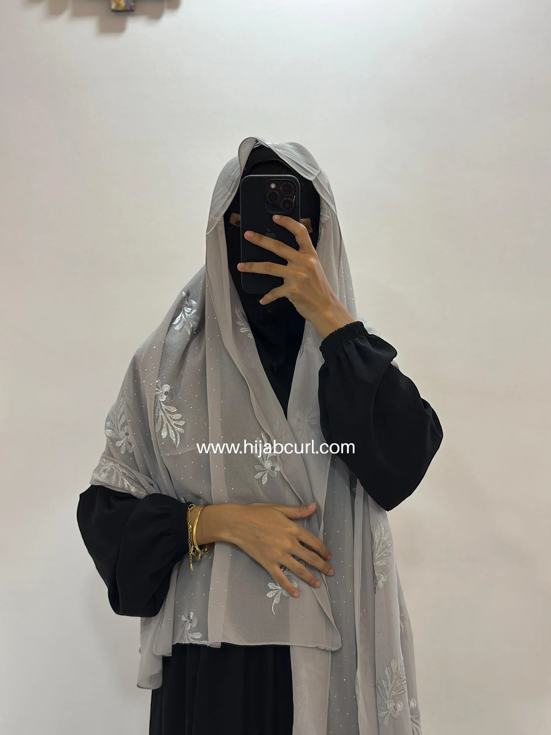 Premium Chiffon Embroidered Hijab - Image 16