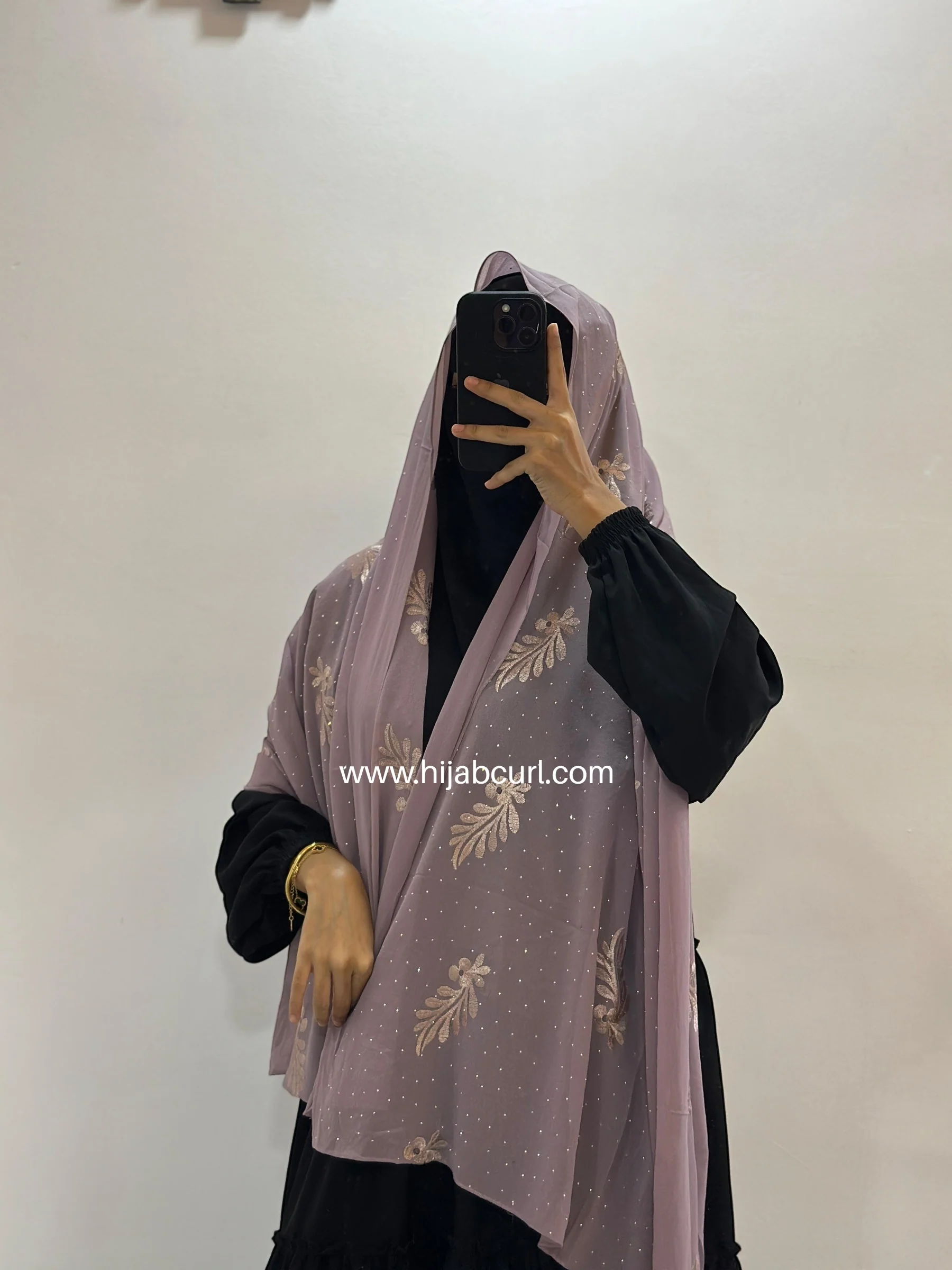 Premium Chiffon Embroidered Hijab - Image 19