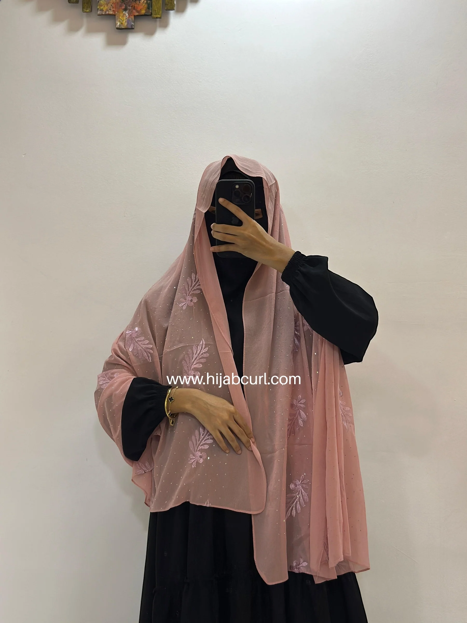 Premium Chiffon Embroidered Hijab - Image 21