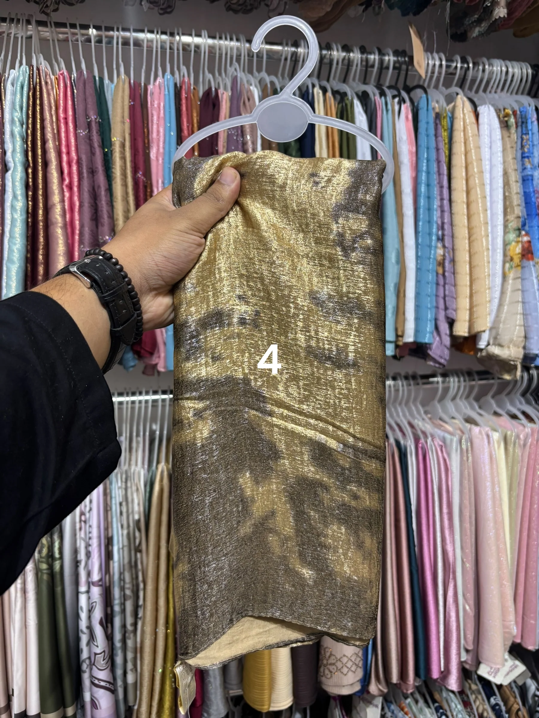 Printed Satin Hijab - Image 4